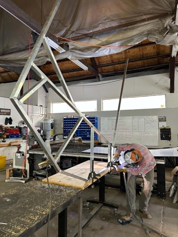 TIG and MIG welding a custom frame at Halsey Fab